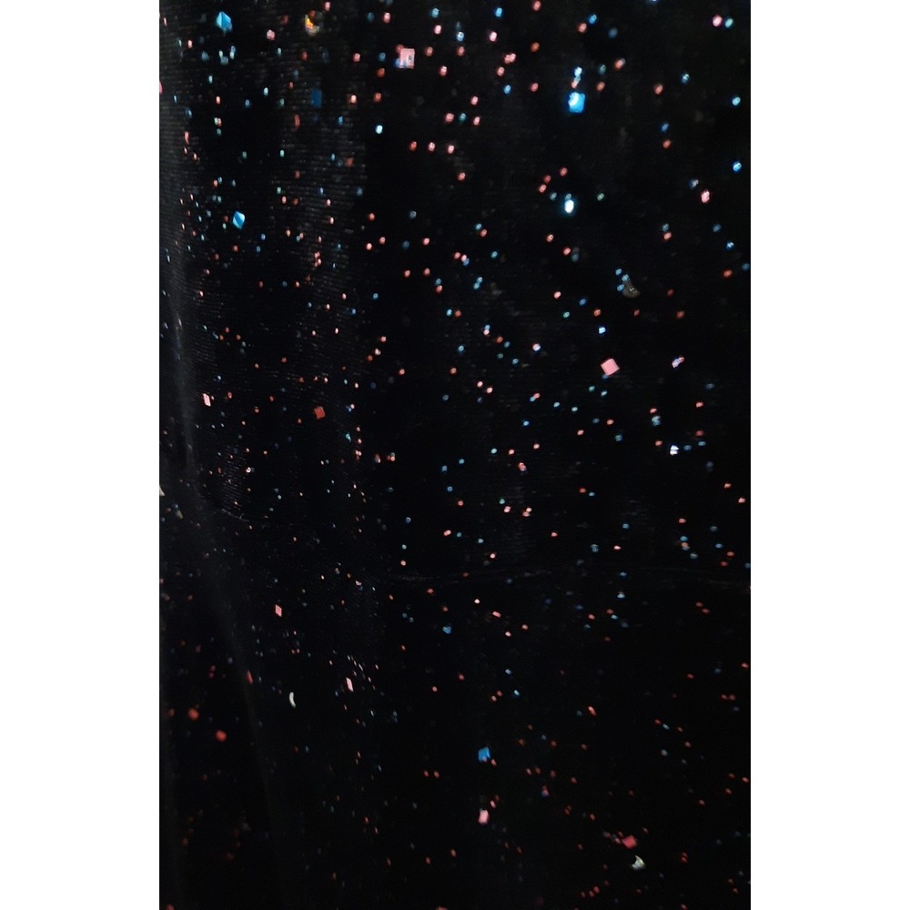BlackMilk All That Glitters Black Velvet Wrap Midaxi Dress Small Whimsigoth Vamp - Picture 2 of 16